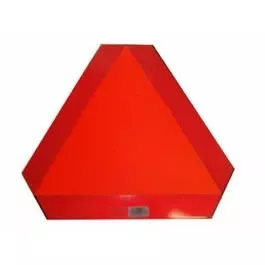 slow-moving-vehicle-emblem-metal-backing "Slow Moving Vehicle" Emblem, Metal Backing